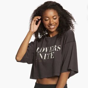 Spiritual Gangster Cropped Lovers Unite Small T shirt